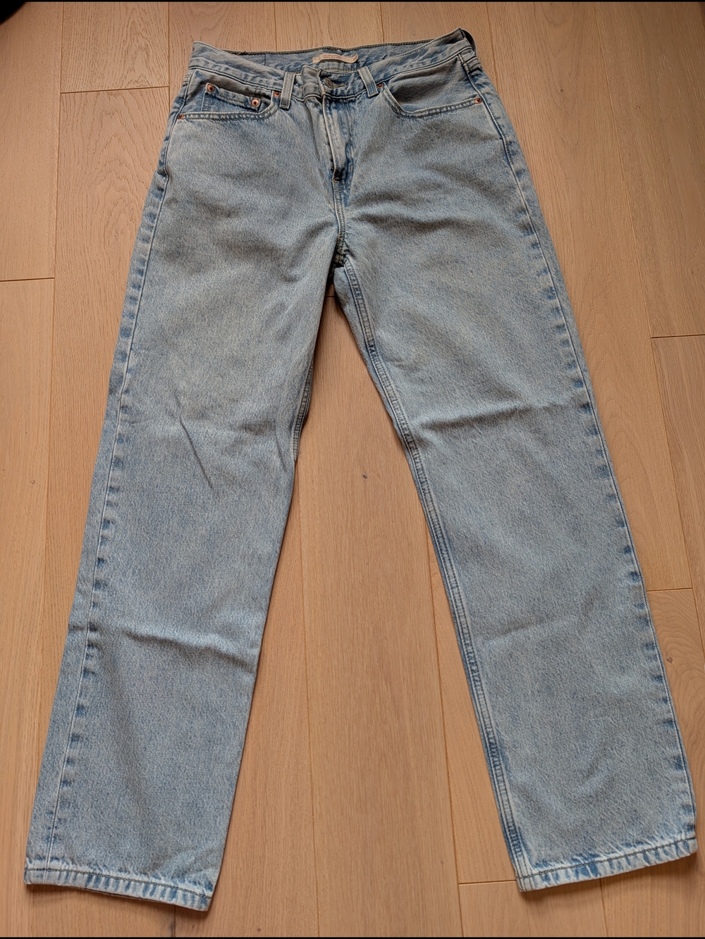 Levi's Light Blue Low Pro Straight-Leg Jeans